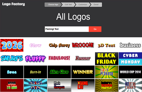 Flamingt Text-logo-sample-designs-demo