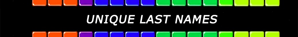 unique last names for USA
